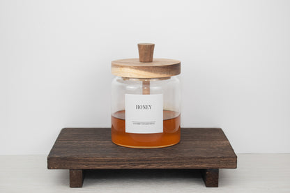 Pot à miel avec cuilleron en bois